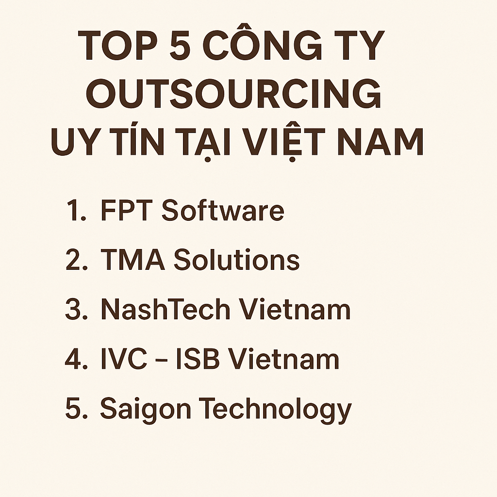 Top 5 công ty outsourcing uy tín tại Việt Nam để doanh nghiệp phát triển
